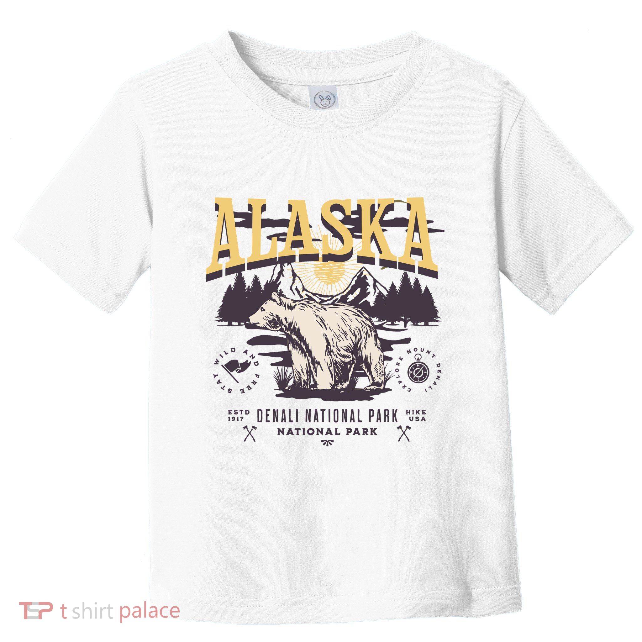 Alaska Sweatshirt Denali National Park Preppy Toddler T-Shirt