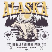 Alaska Sweatshirt Denali National Park Preppy Women's Crop Top Tee
