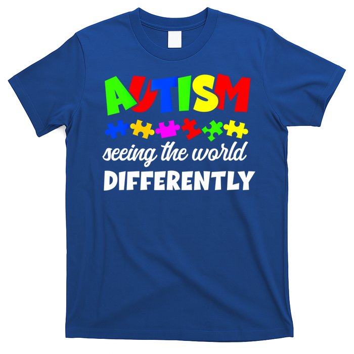 Autism Son Daughter Seeing The World Differently Gift T-Shirt