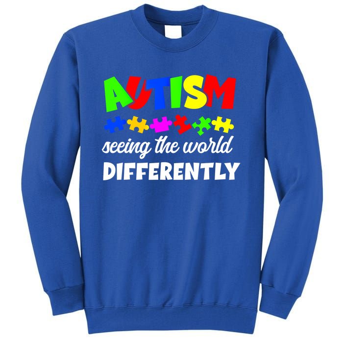 Autism Son Daughter Seeing The World Differently Gift Tall Sweatshirt