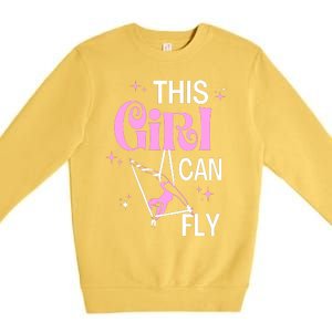 Aerial Silks Dancer Aerialist Air Yoga Acrobatics Women Gift Premium Crewneck Sweatshirt