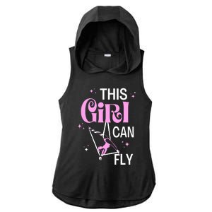 Aerial Silks Dancer Aerialist Air Yoga Acrobatics Women Gift Ladies PosiCharge Tri-Blend Wicking Draft Hoodie Tank