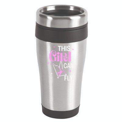 Aerial Silks Dancer Aerialist Air Yoga Acrobatics Women Gift 16oz Travel Tumbler