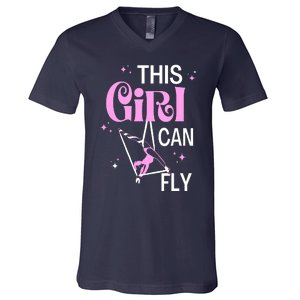 Aerial Silks Dancer Aerialist Air Yoga Acrobatics Women Gift V-Neck T-Shirt