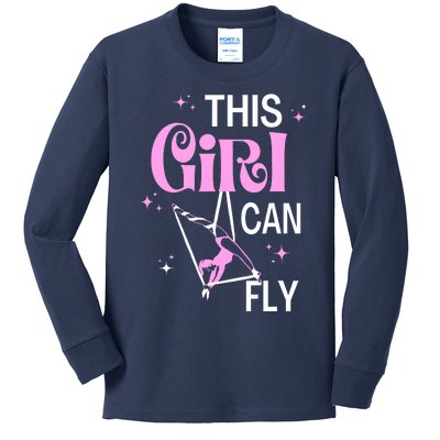 Aerial Silks Dancer Aerialist Air Yoga Acrobatics Women Gift Kids Long Sleeve Shirt