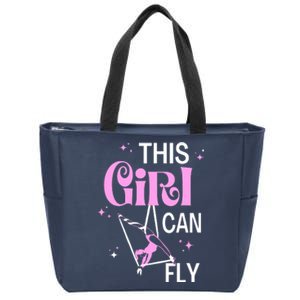 Aerial Silks Dancer Aerialist Air Yoga Acrobatics Women Gift Zip Tote Bag