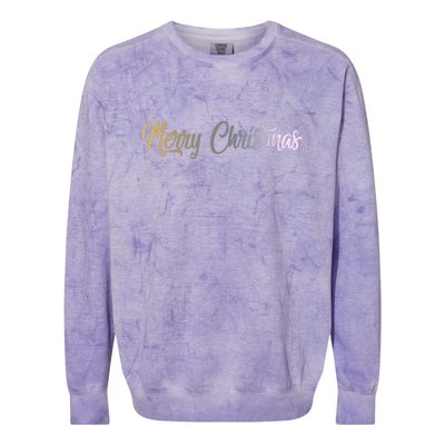 A Simple Design For Merry Christmas Colorblast Crewneck Sweatshirt