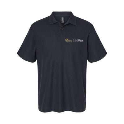 A Simple Design For Merry Christmas Softstyle Adult Sport Polo