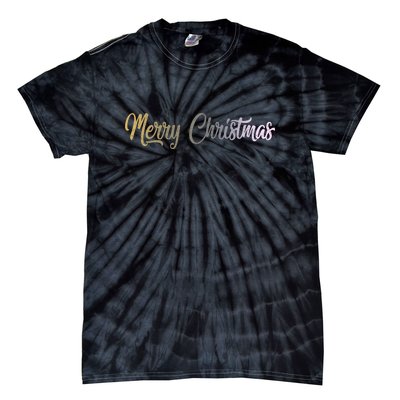 A Simple Design For Merry Christmas Tie-Dye T-Shirt