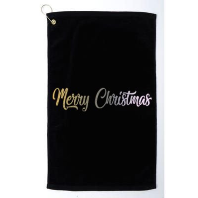 A Simple Design For Merry Christmas Platinum Collection Golf Towel