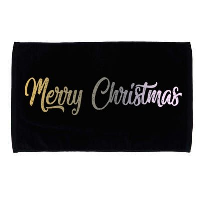 A Simple Design For Merry Christmas Microfiber Hand Towel