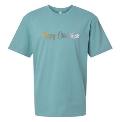 A Simple Design For Merry Christmas Sueded Cloud Jersey T-Shirt