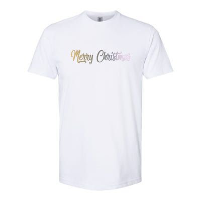 A Simple Design For Merry Christmas Softstyle CVC T-Shirt