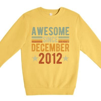 Awesome Since December 2012 10 Years Old tee shirt 10th year Premium Crewneck Sweatshirt