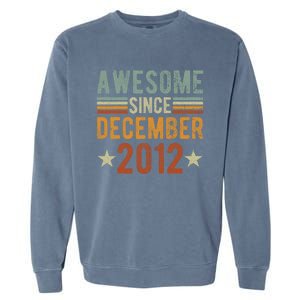 Awesome Since December 2012 10 Years Old tee shirt 10th year Garment-Dyed Sweatshirt