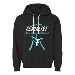 Aerial Silks Dancer Aerialist Air Yoga Acrobatics Women Gift Garment-Dyed Fleece Hoodie