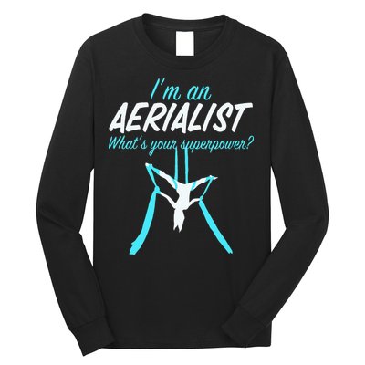 Aerial Silks Dancer Aerialist Air Yoga Acrobatics Women Gift Long Sleeve Shirt