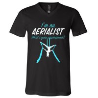 Aerial Silks Dancer Aerialist Air Yoga Acrobatics Women Gift V-Neck T-Shirt