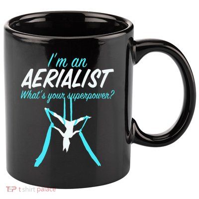 Aerial Silks Dancer Aerialist Air Yoga Acrobatics Women Gift 11oz C Handle Ceramic Mug