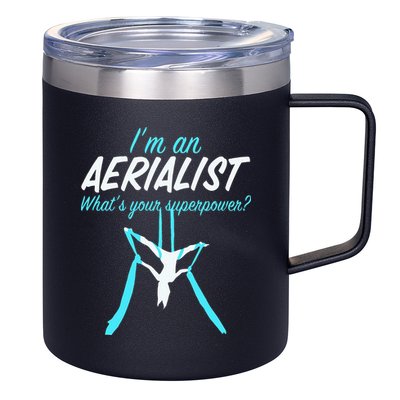 Aerial Silks Dancer Aerialist Air Yoga Acrobatics Women Gift 12oz Stainless Steel Coffee Mug