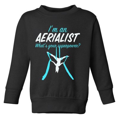 Aerial Silks Dancer Aerialist Air Yoga Acrobatics Women Gift Toddler Sweatshirt