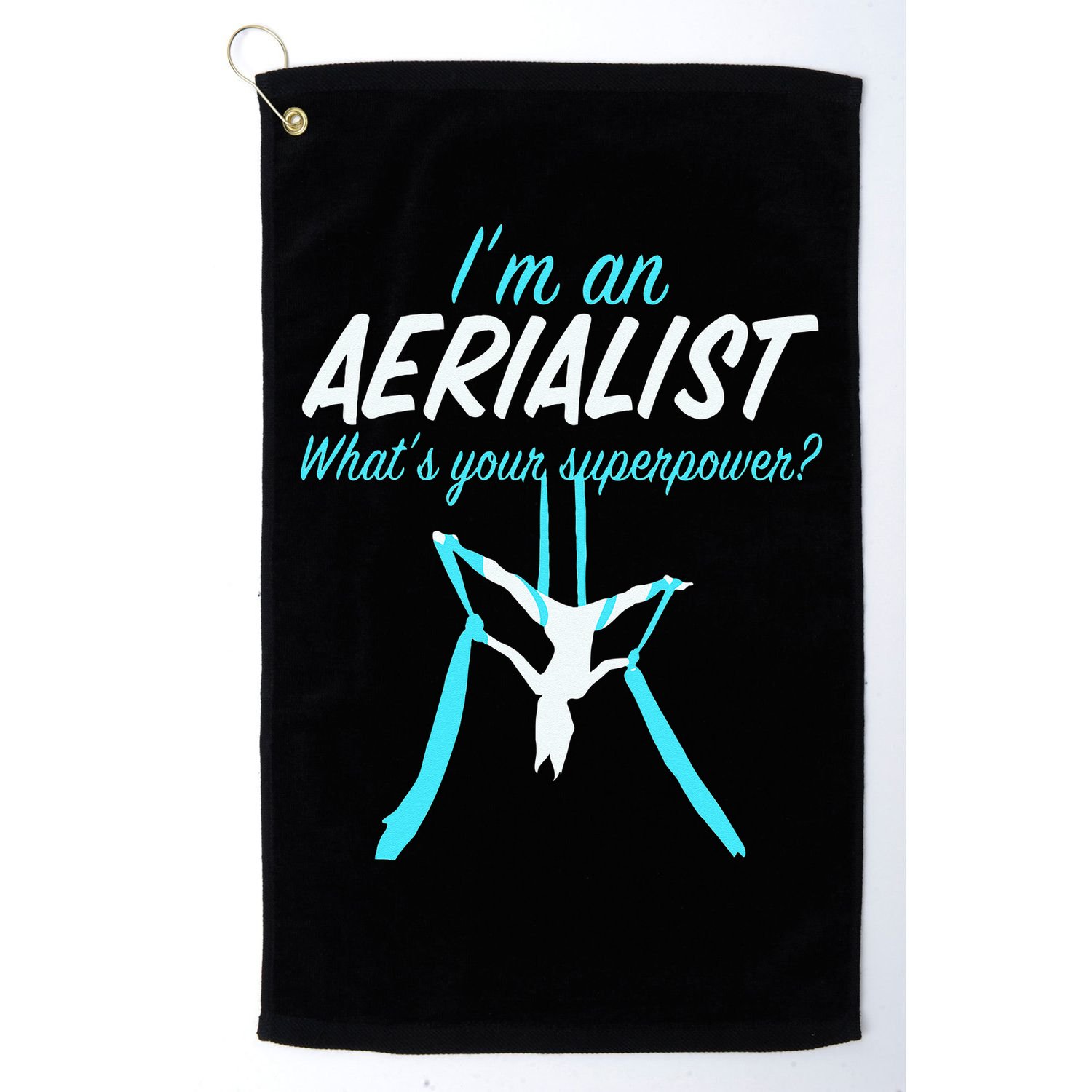 Aerial Silks Dancer Aerialist Air Yoga Acrobatics Women Gift Golf Towel