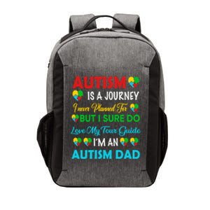 Autism Spectrum Disorder Dad Proud Awareness Puzzle Daddy Gift Vector Backpack