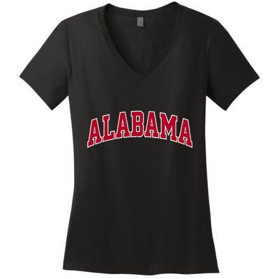 Alabama Sports Design Gifts Women Boy Girl Women's V-Neck T-Shirt