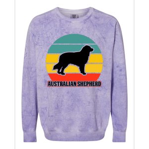 Australian Shepherd Dog Lover Graphic Colorblast Crewneck Sweatshirt