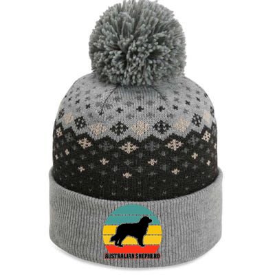 Australian Shepherd Dog Lover Graphic The Baniff Cuffed Pom Beanie