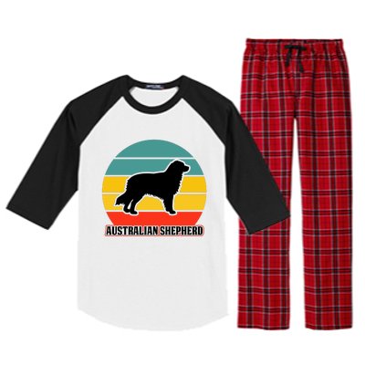 Australian Shepherd Dog Lover Graphic Raglan Sleeve Pajama Set