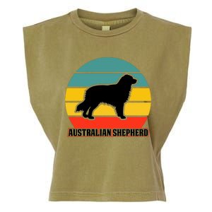 Australian Shepherd Dog Lover Graphic Garment-Dyed Women's Muscle Tee