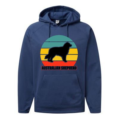 Australian Shepherd Dog Lover Graphic Performance Fleece Hoodie