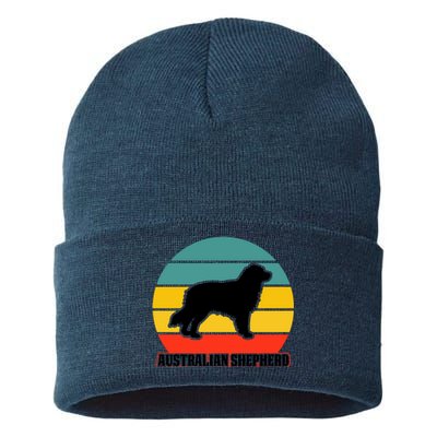 Australian Shepherd Dog Lover Graphic Sustainable Knit Beanie