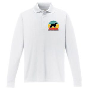 Australian Shepherd Dog Lover Graphic Performance Long Sleeve Polo