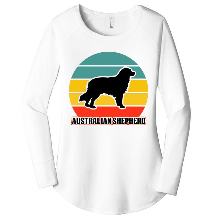 Australian Shepherd Dog Lover Graphic Women's Perfect Tri Tunic Long Sleeve Shirt