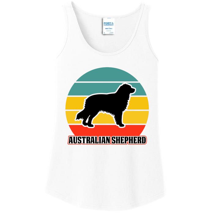 Australian Shepherd Dog Lover Graphic Ladies Essential Tank