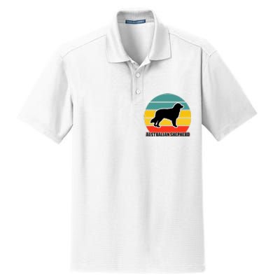 Australian Shepherd Dog Lover Graphic Dry Zone Grid Polo