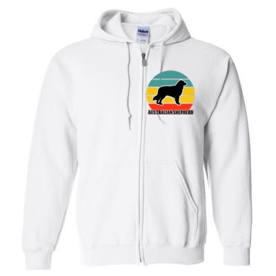 Australian Shepherd Dog Lover Graphic Full Zip Hoodie