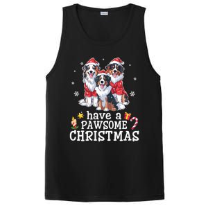 Australian Shepherd Dogs Merry Day Have A Pawsome Christmas Gift PosiCharge Competitor Tank