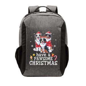 Australian Shepherd Dogs Merry Day Have A Pawsome Christmas Gift Vector Backpack