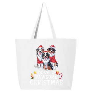 Australian Shepherd Dogs Merry Day Have A Pawsome Christmas Gift 25L Jumbo Tote