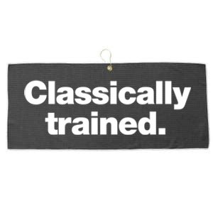 A Simple Design That Says Classically Trained Gift Large Microfiber Waffle Golf Towel