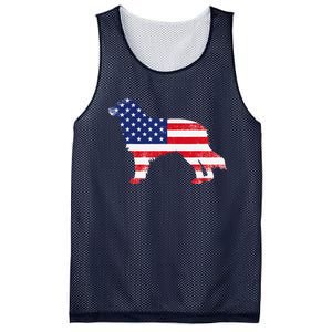 Australian Shepherd Dog Dad Mom Silhouette American Flag Mesh Reversible Basketball Jersey Tank