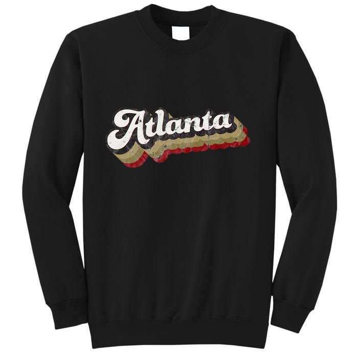 Atlanta Soccer Distressed Retro Baseball Script 404 United Sweatshirt