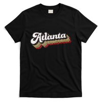 Atlanta Soccer Distressed Retro Baseball Script 404 United T-Shirt