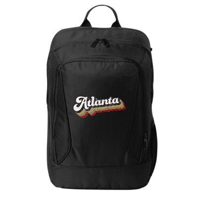 Atlanta Soccer Distressed Retro Baseball Script 404 United City Backpack