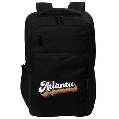 Atlanta Soccer Distressed Retro Baseball Script 404 United Impact Tech Backpack