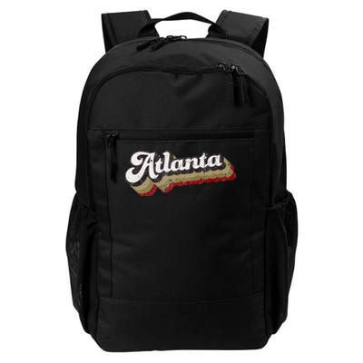 Atlanta Soccer Distressed Retro Baseball Script 404 United Daily Commute Backpack