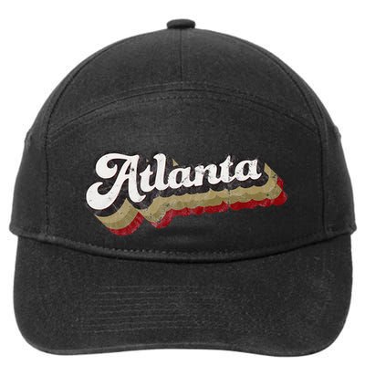 Atlanta Soccer Distressed Retro Baseball Script 404 United 7-Panel Snapback Hat